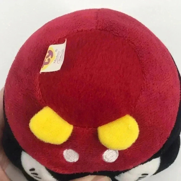 DISNEY MICKEY MOUSE PLUSH 5" TY BEANIE BABIES BALLZ STUFFED ANIMAL TOY - Picture 4 of 8